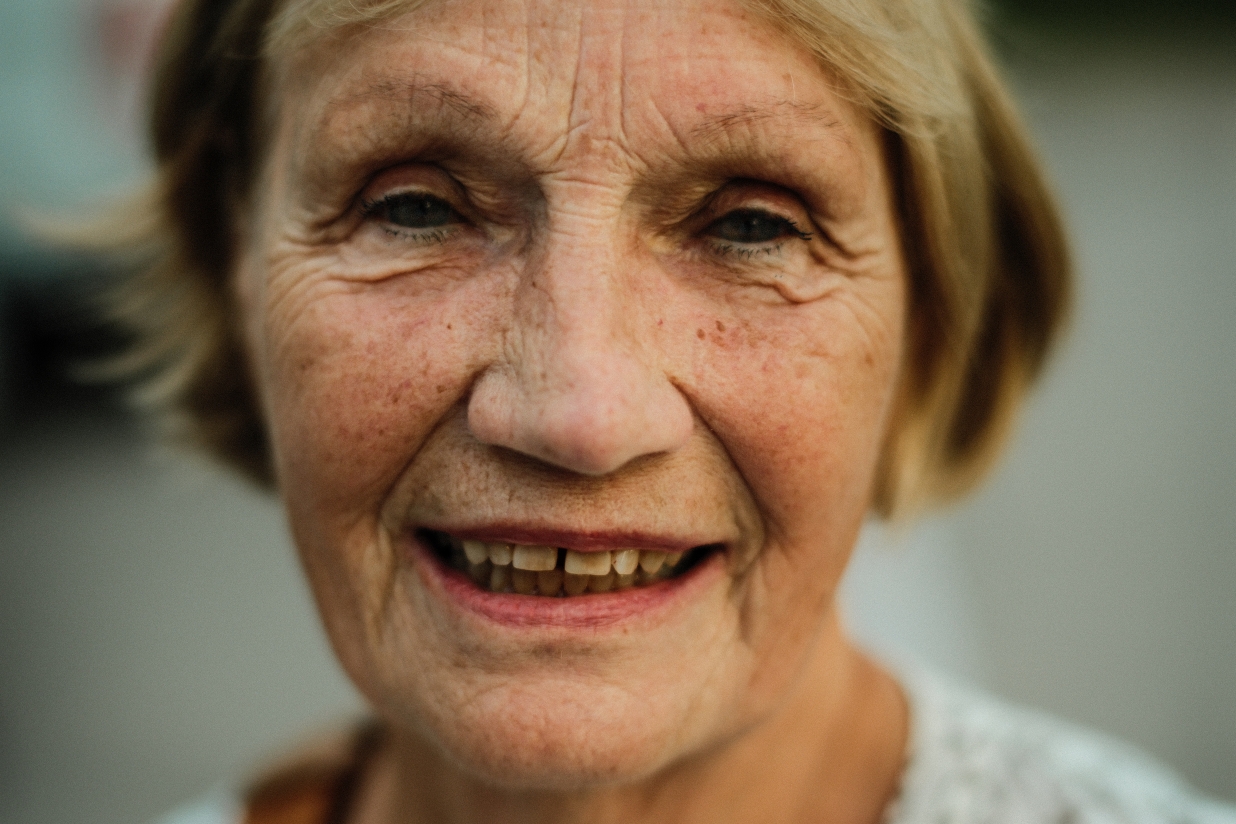 Portrait of a woman at Centre Social Keryado